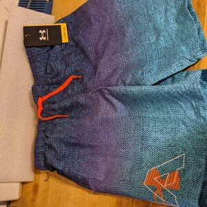 Under Armour New Youth Swim Shorts Sonar Blue UPF 50